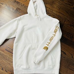 🎈Carhartt Men hoodie off white sweatshirt M